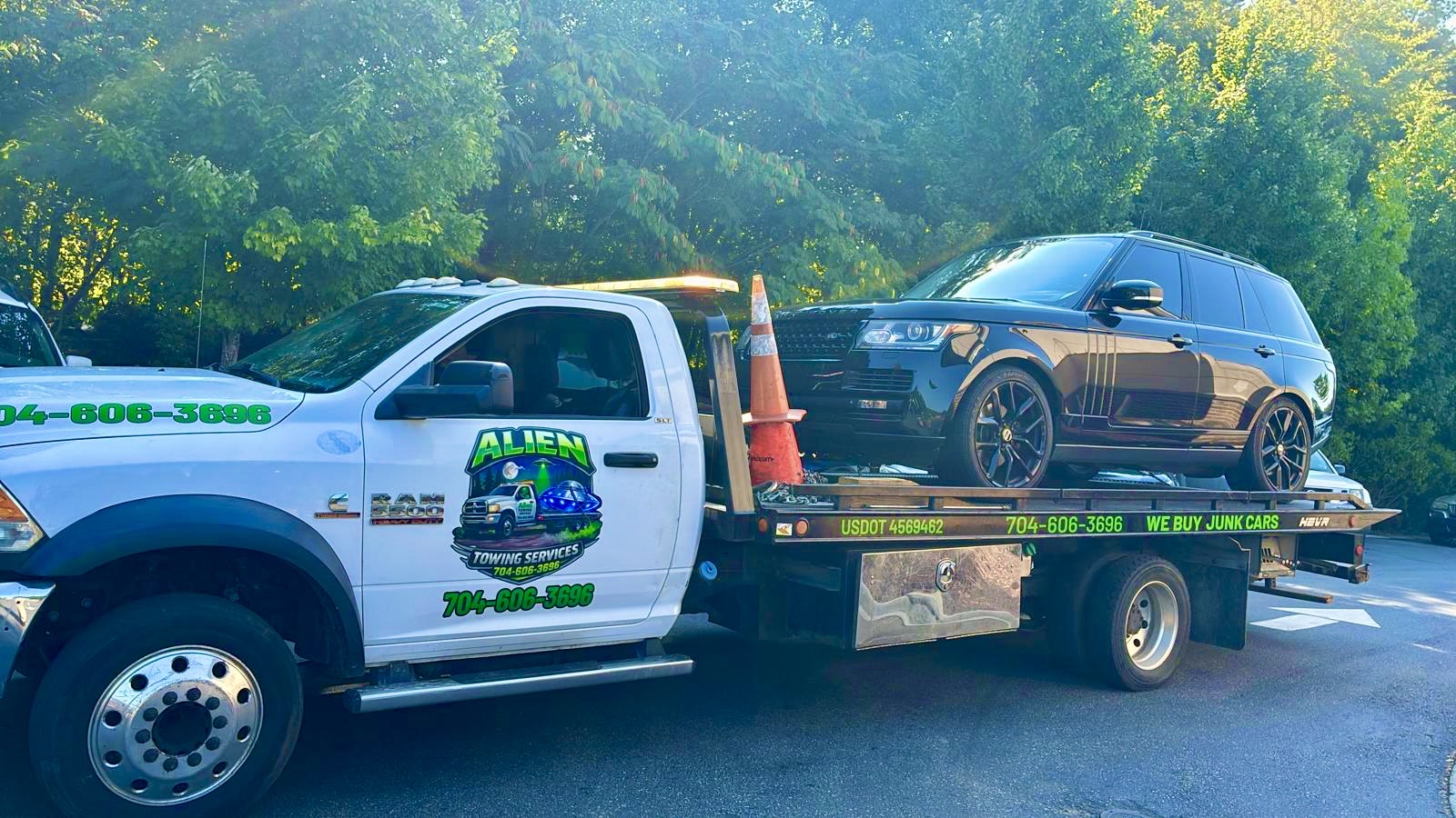 Tow truck roadside